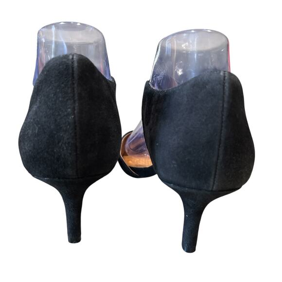 Corso Como Denice Suede Closed Toe Heels Size 8.5 in Black - Picture 5 of 12